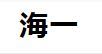 海一の会社ロゴ