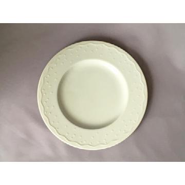 【アウトレット品】白一珍ウエーブ23.6cm皿