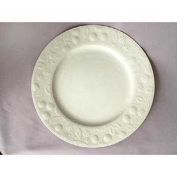 【アウトレット品】白フルーツ30.5cm皿