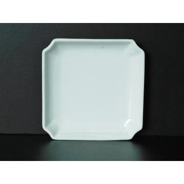 【アウトレット品】白13.2cm隅切皿