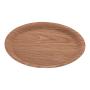 木目樹脂ラウンドトレイ　ナチュラル