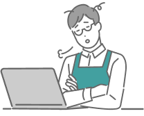 採用について悩んでいる男性のイラスト