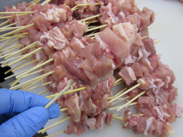 加工例：自慢のチルド焼鳥